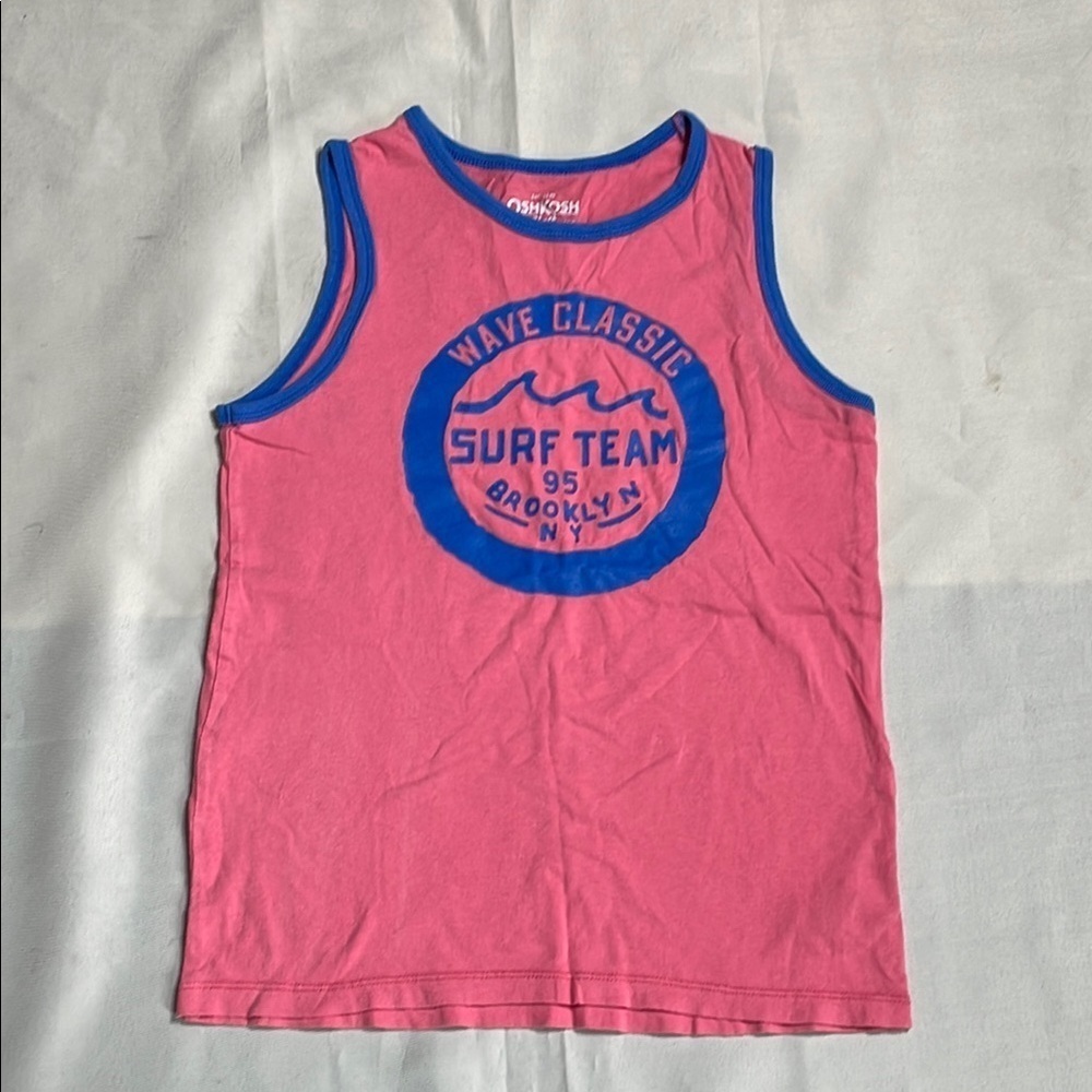 OSHKOSH B’GOSH Pink Wave Classic Surf Team Kids Tank Top